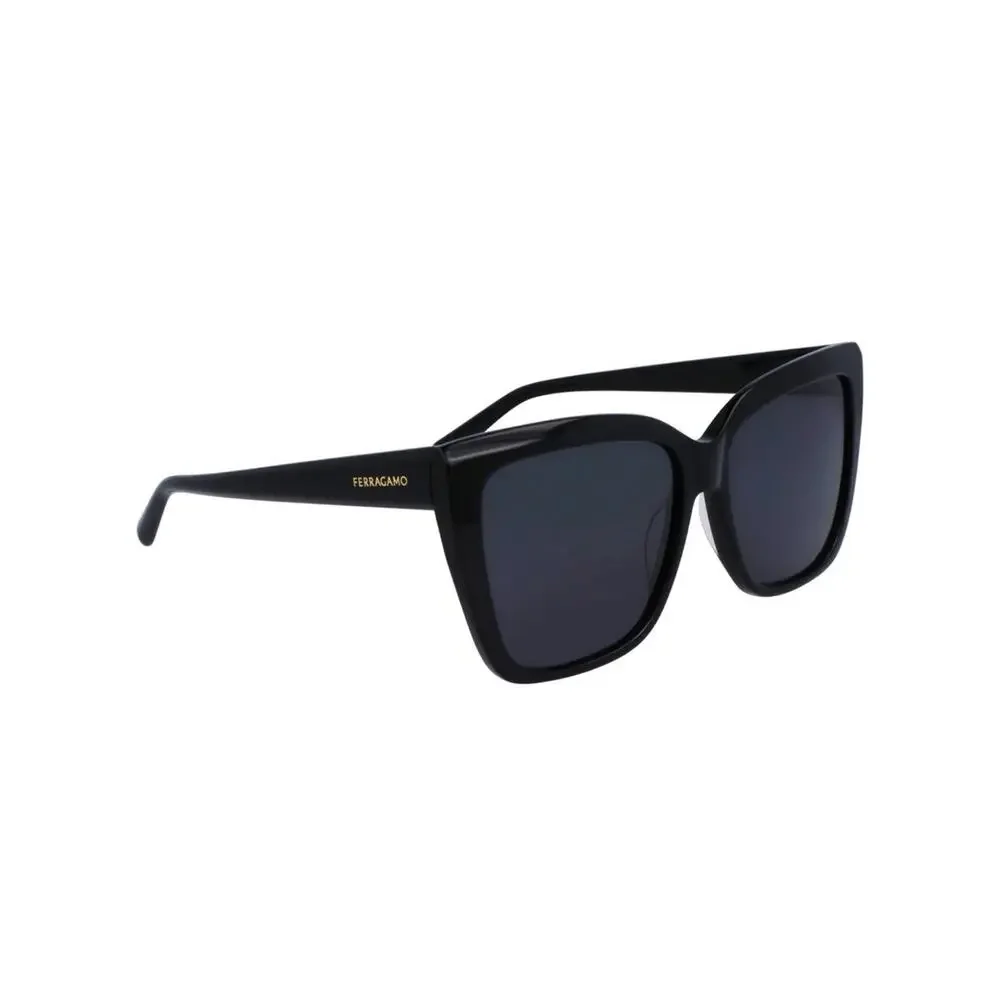 New Salvatore Ferragamo SF1102S 001 Black Oversized Square Sunglasses - Women